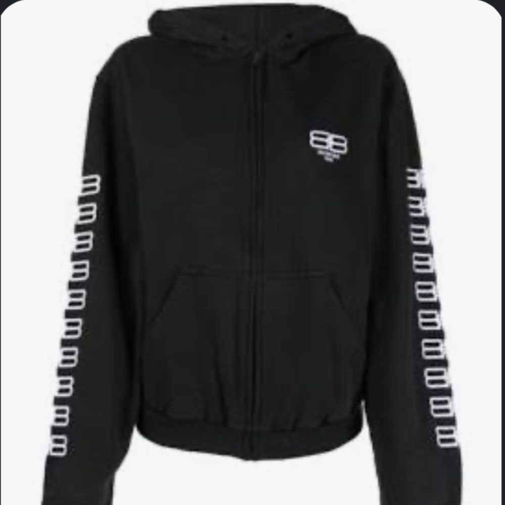 Balenciaga logo print hoodie